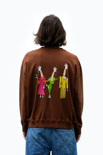 Load image into Gallery viewer, CLASSY GIRAFFES SWEATER
